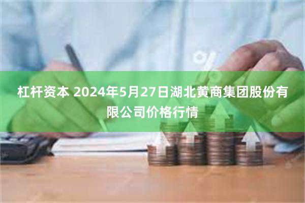 杠杆资本 2024年5月27日湖北黄商集团股份有限公司价格行情