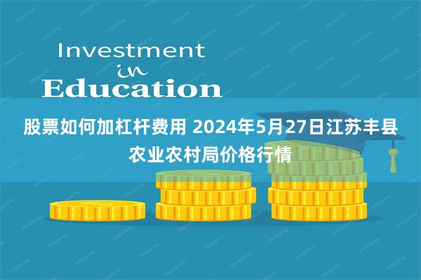 股票如何加杠杆费用 2024年5月27日江苏丰县农业农村局价格行情