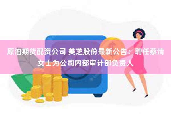 原油期货配资公司 美芝股份最新公告：聘任蔡清女士为公司内部审计部负责人